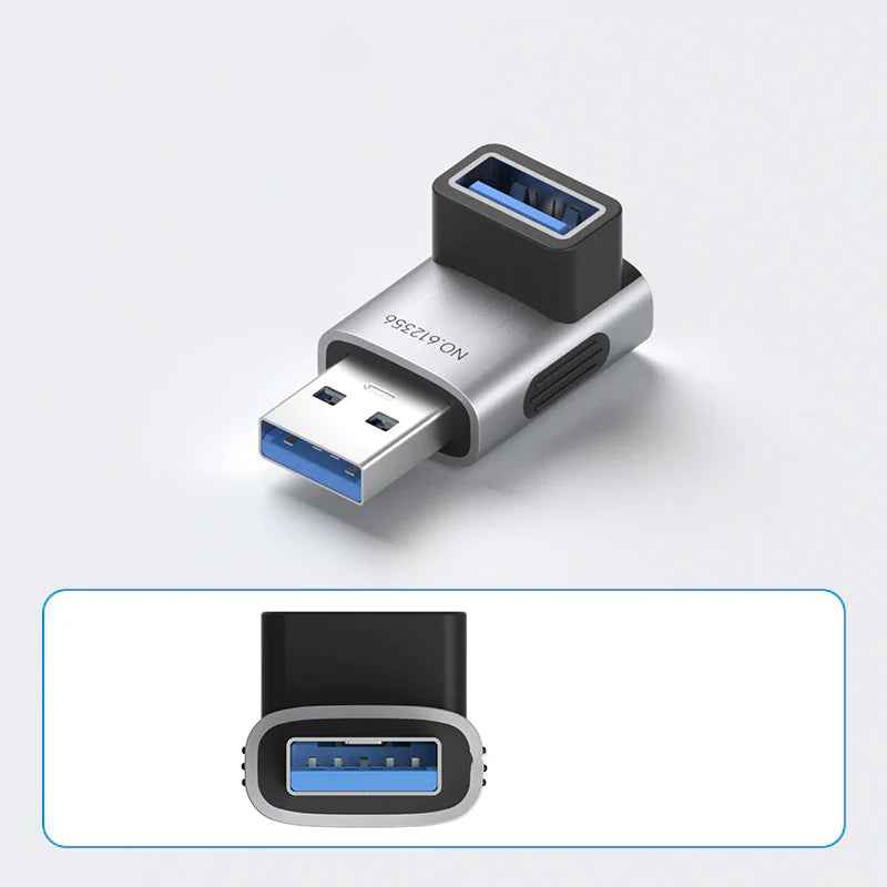 Hagibis USB 3.2 90° Multi-Angle Adapter – 10Gbps 60W