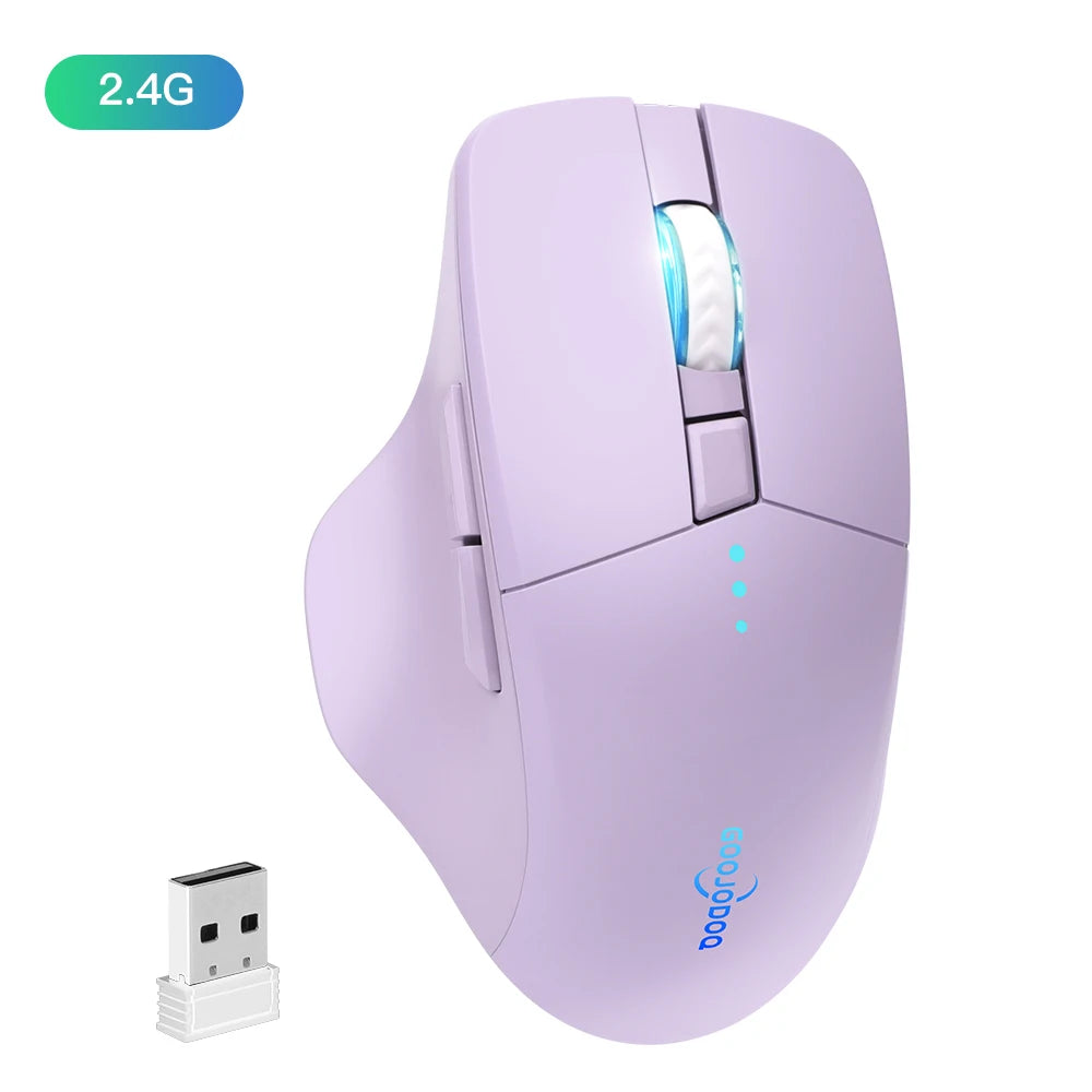 Bluetooth Wireless Ergonomic Mouse Goojodoq