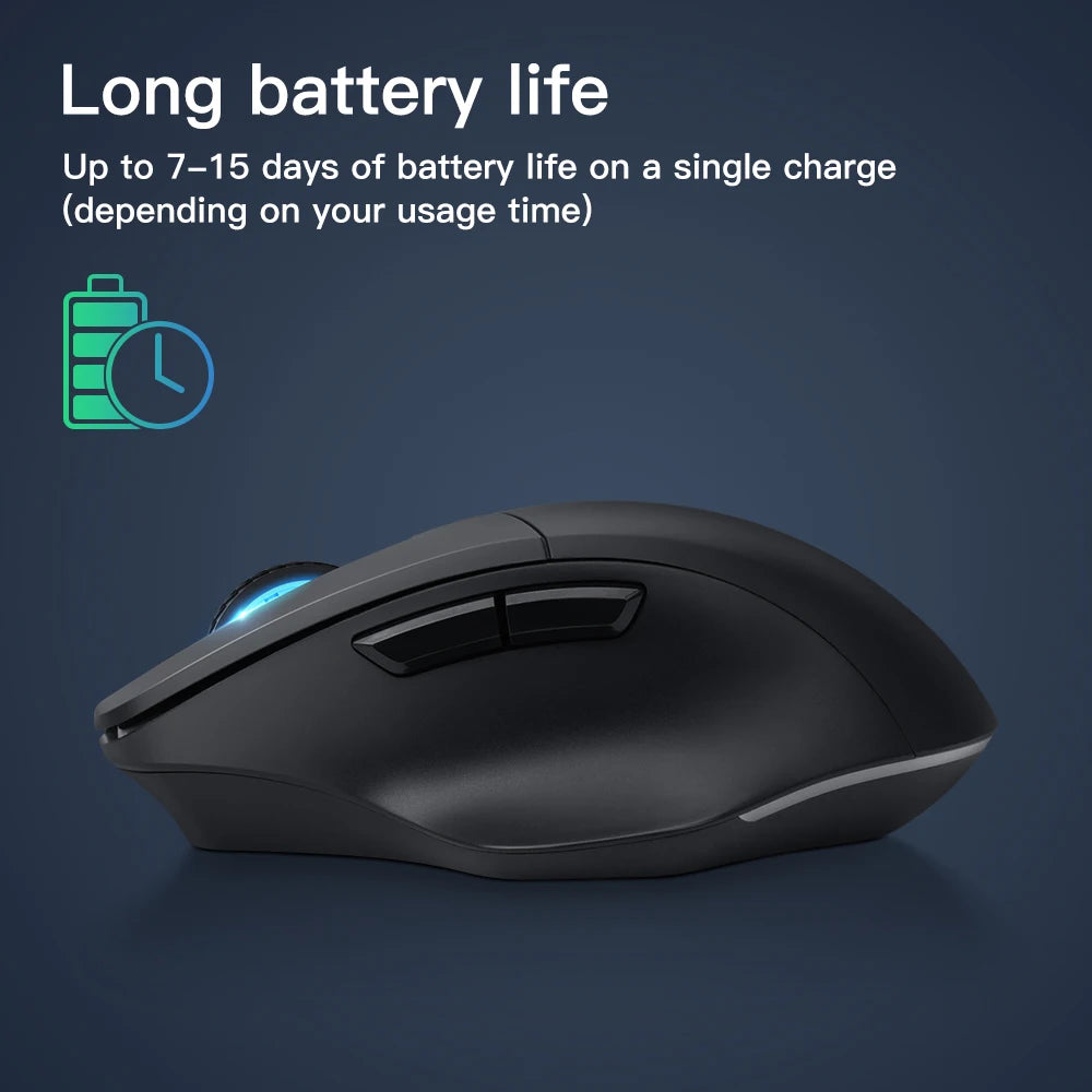 Bluetooth Wireless Ergonomic Mouse Goojodoq