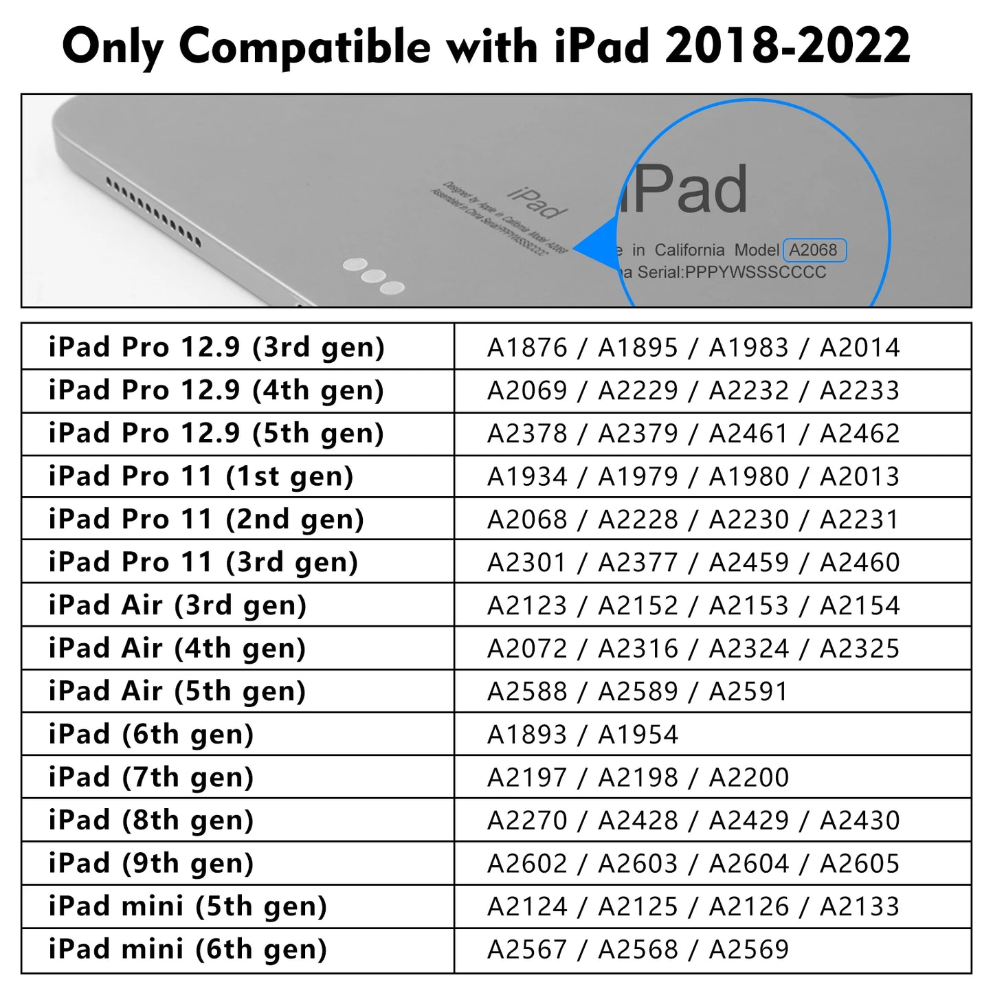 Apple Pencil Bluetooth for iPad 2018-2021 Goojodoq