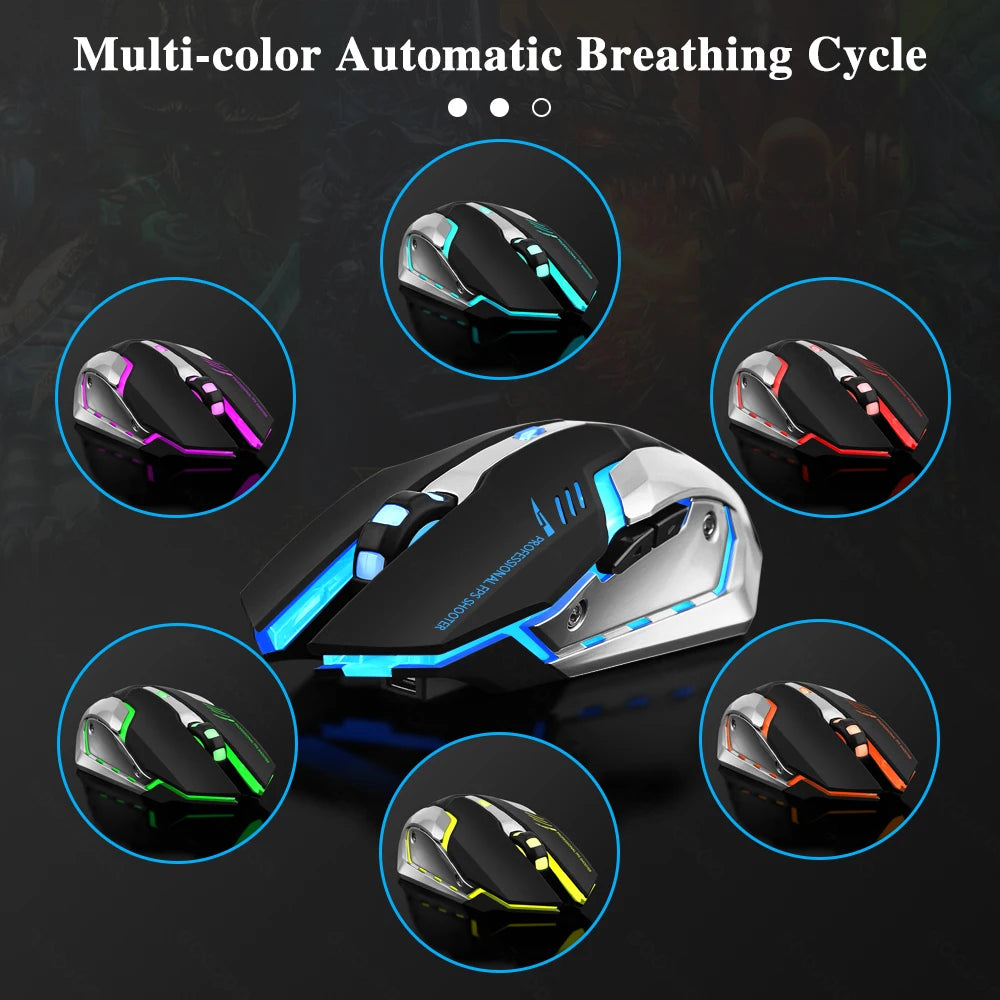Gaming Mouse Rechargeable 2.4G Goojodoq