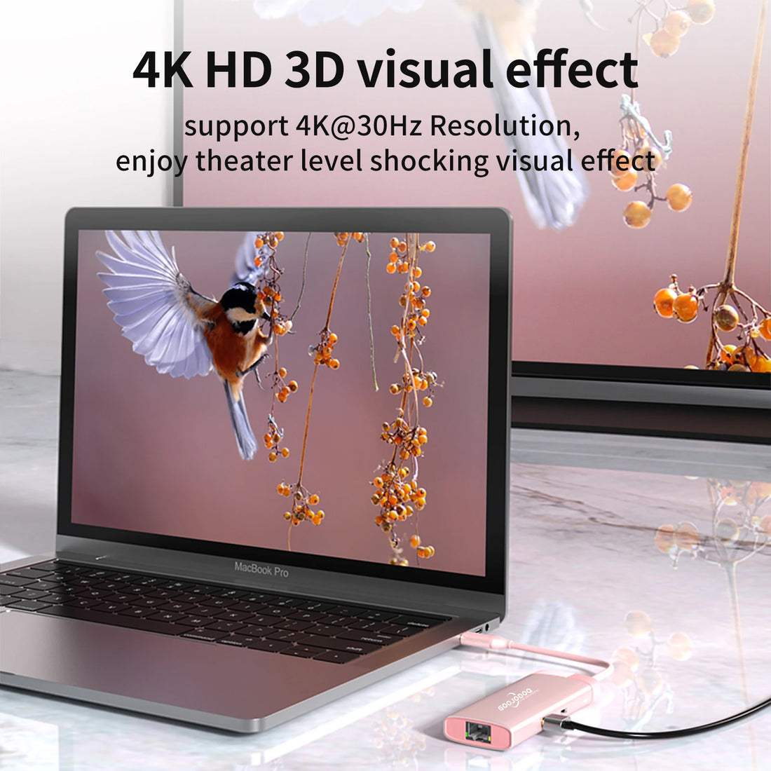 Docking Station USB C HDMI PD 100W Goojodoq