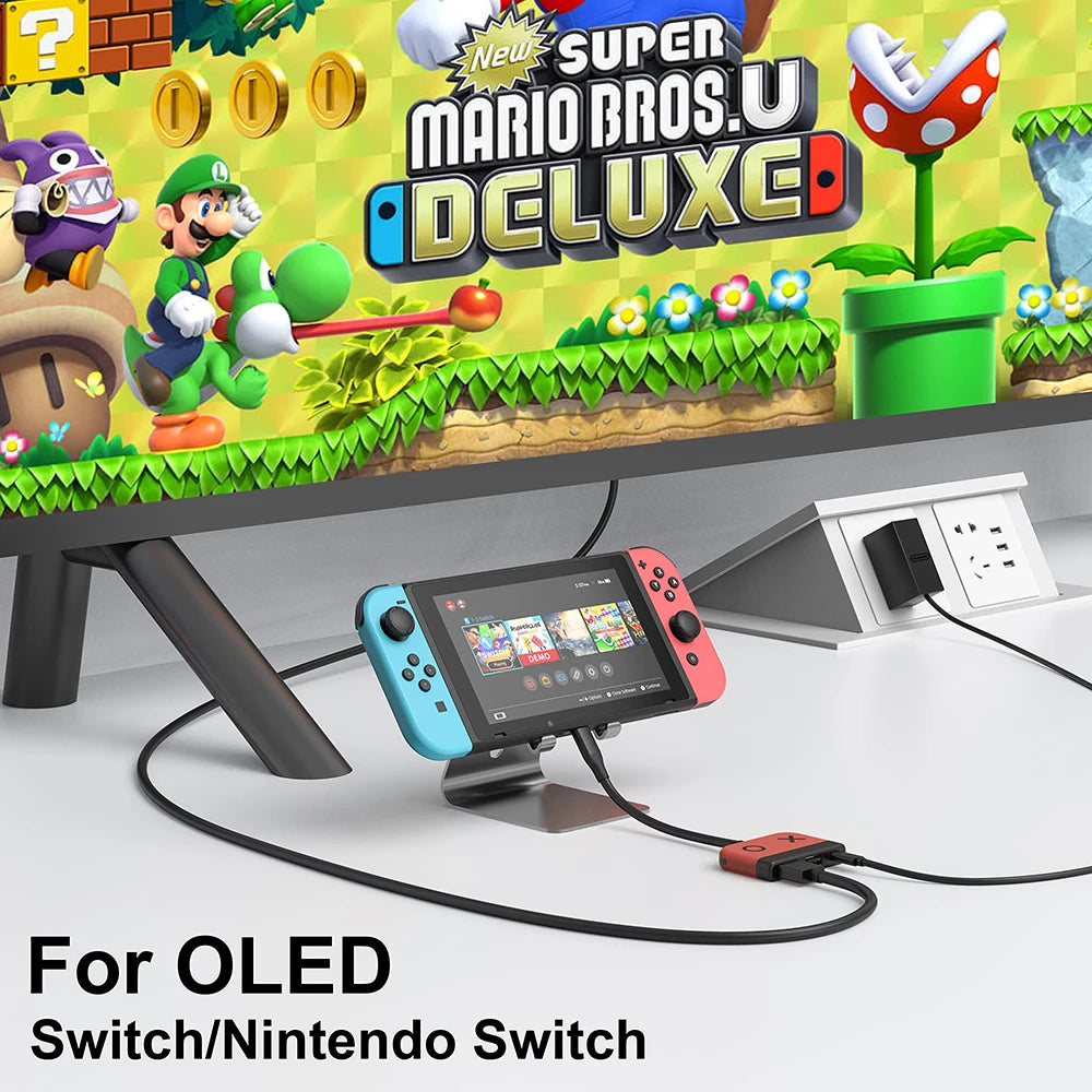 Nintendo Switch/OLED Dock HDMI USB C Goojodoq