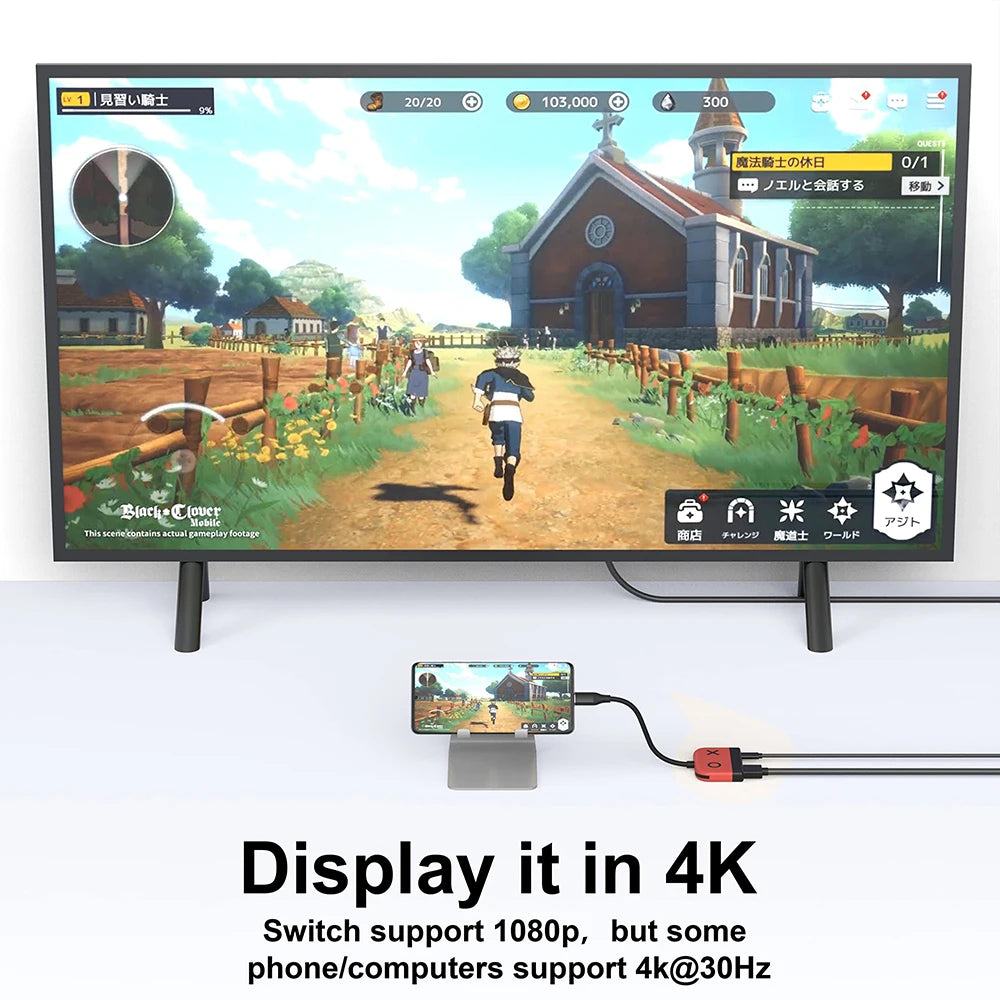 Nintendo Switch/OLED Dock HDMI USB C Goojodoq