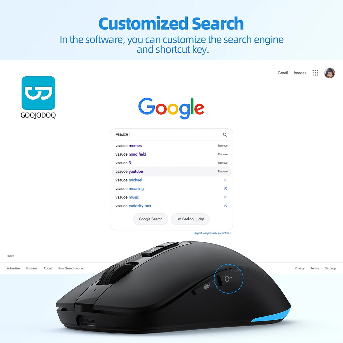 AI Intelligent Voice Mouse Bluetooth Wireless Goojodoq