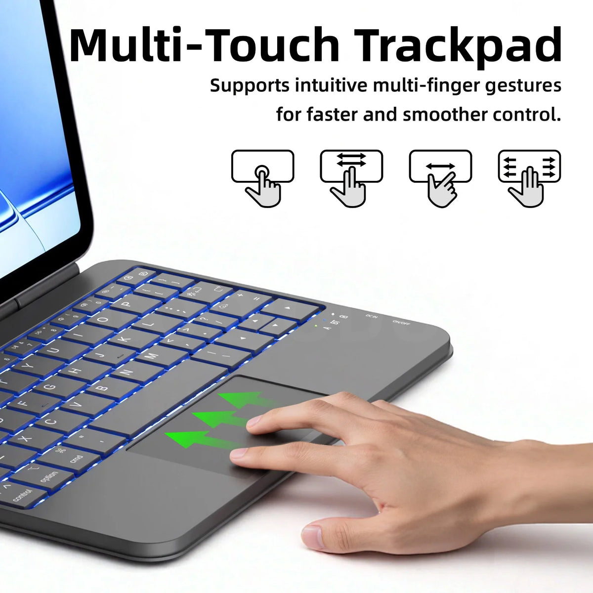 GOOJODOQ Bluetooth Keyboard Case for iPad Mini 7 A17 Pro