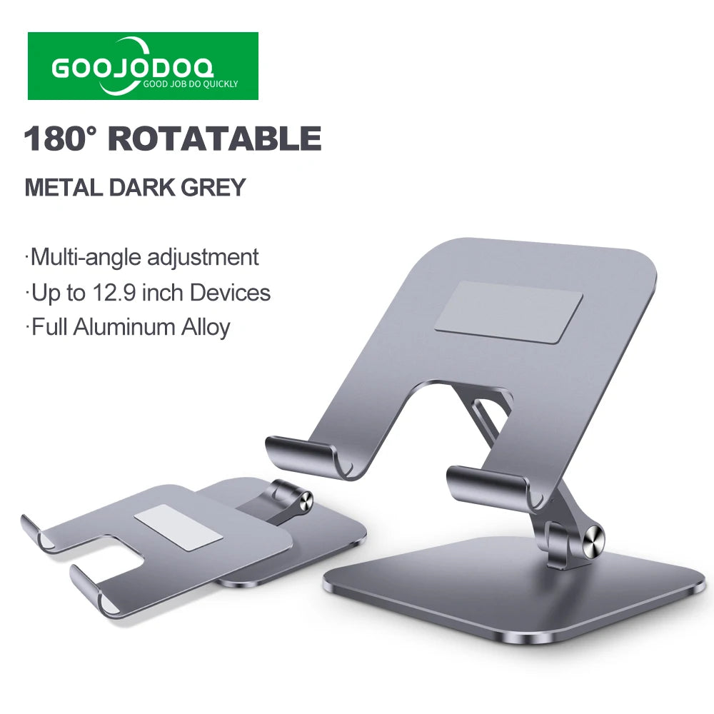 Tablet Stand Holder 360º Rotation Metal Goojodoq