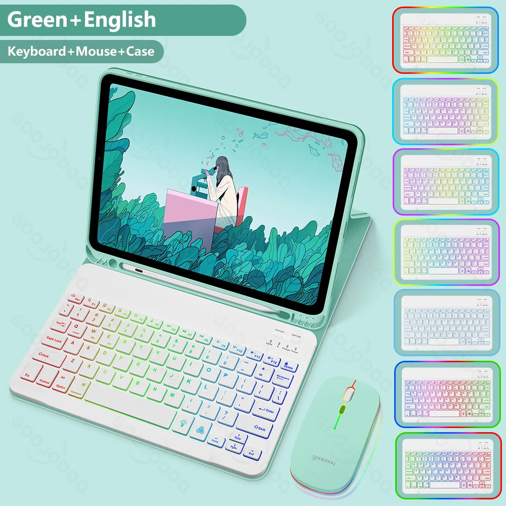 Magic Keyboard and Mouse For iPad Goojodoq