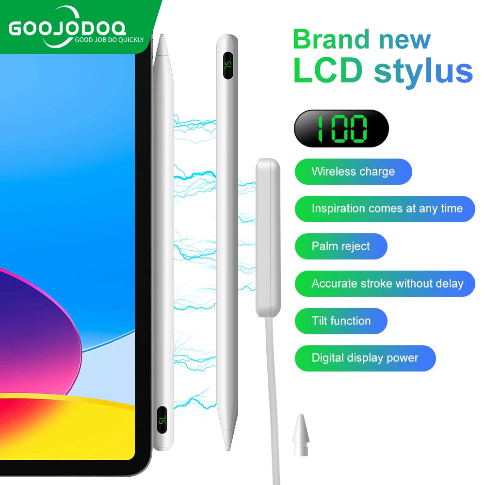 Stylus Pencil GO50 with LCD for iPad Goojodoq