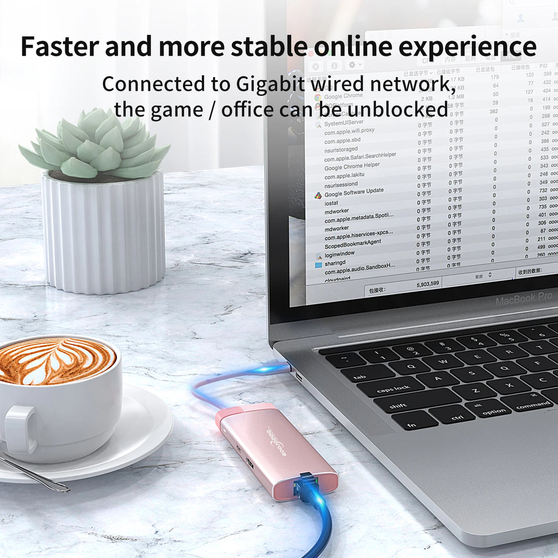 Docking Station USB C HDMI PD 100W Goojodoq