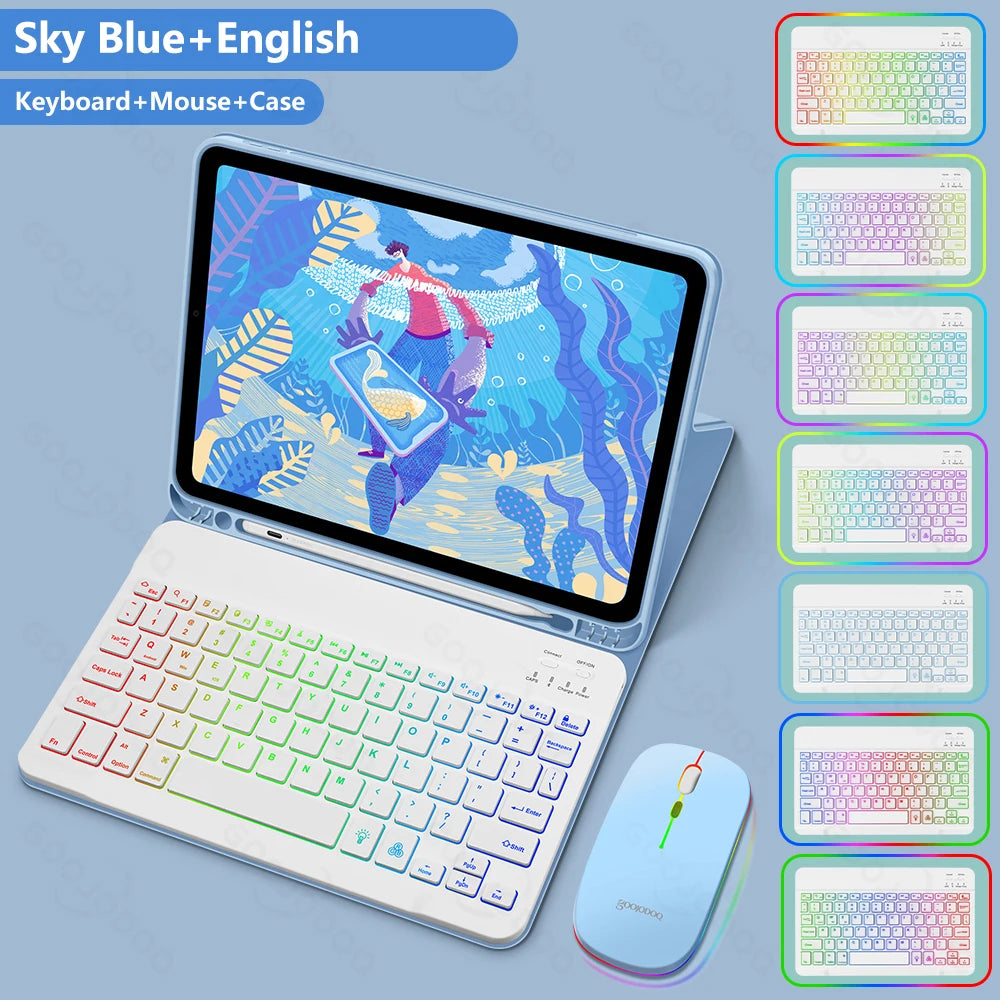 Magic Keyboard and Mouse For iPad Goojodoq