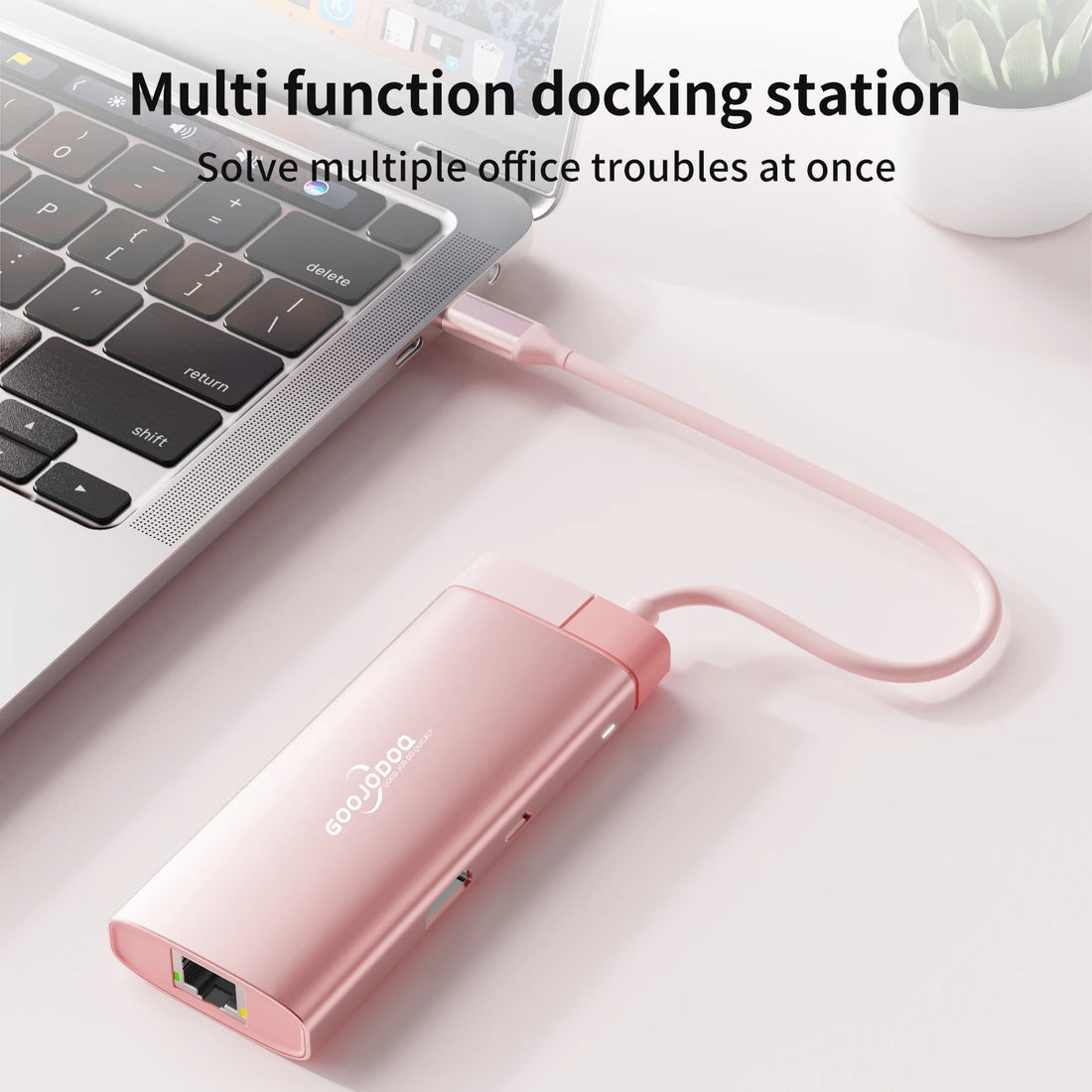 Docking Station USB C HDMI PD 100W Goojodoq