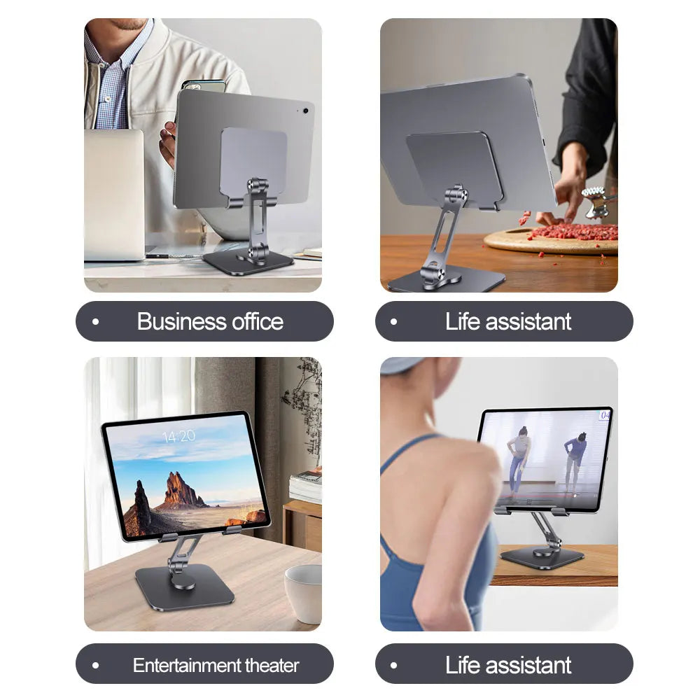Tablet Stand Holder 360º Rotation Metal Goojodoq