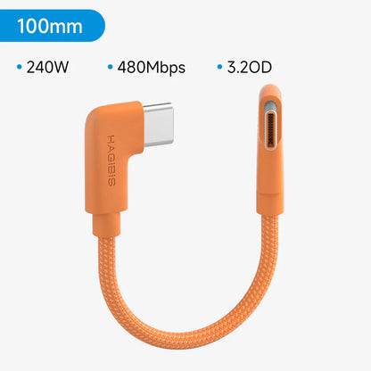 Hagibis Right Angle USB-C to USB-C Cable 240W