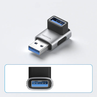 Hagibis USB 3.2 90° Multi-Angle Adapter – 10Gbps 60W