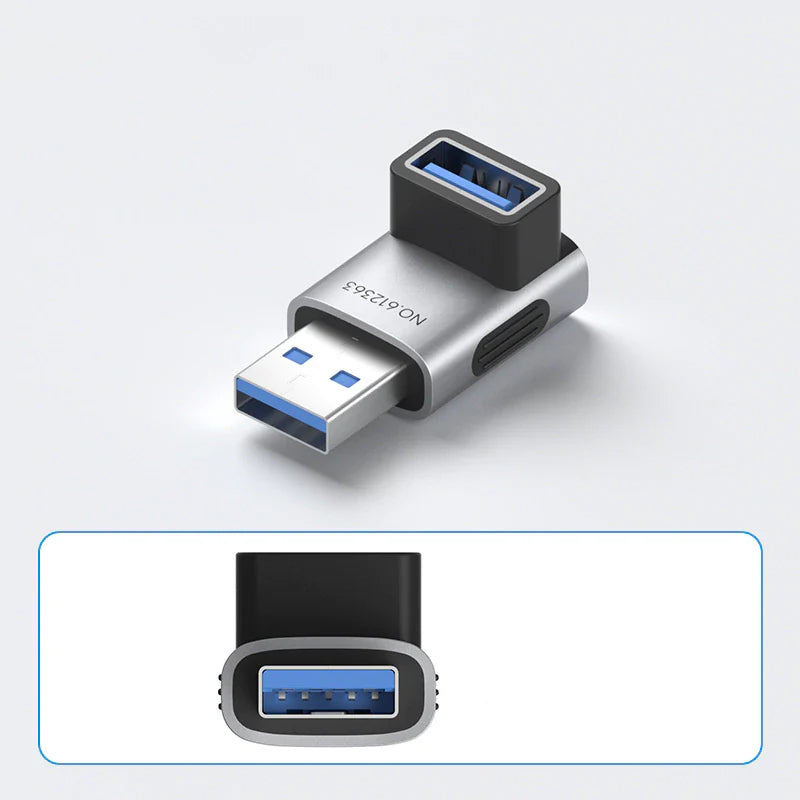 Hagibis USB 3.2 90° Multi-Angle Adapter – 10Gbps 60W