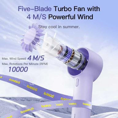 Baseus GoTrip DT1 Mini Turbine Handheld Fan
