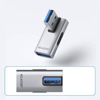 Hagibis USB 3.2 90° Multi-Angle Adapter – 10Gbps 60W