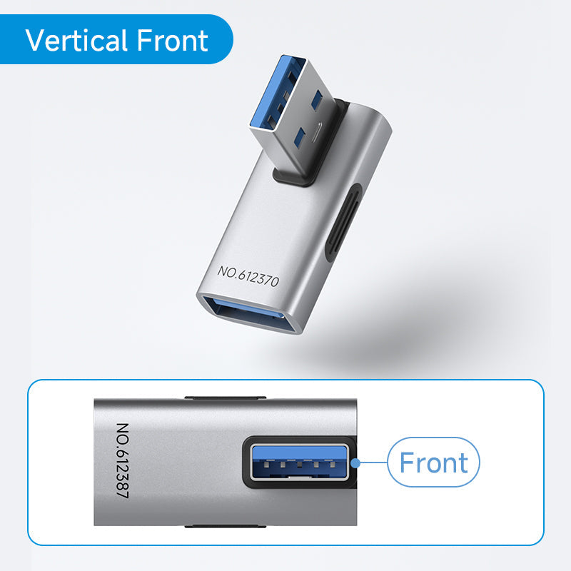 Hagibis USB 3.2 90° Multi-Angle Adapter – 10Gbps 60W