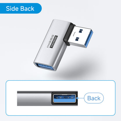 Hagibis USB 3.2 90° Multi-Angle Adapter – 10Gbps 60W