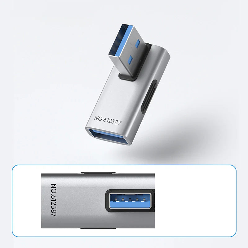 Hagibis USB 3.2 90° Multi-Angle Adapter – 10Gbps 60W