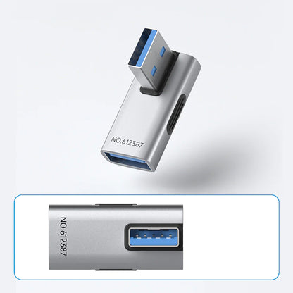Hagibis USB 3.2 90° Multi-Angle Adapter – 10Gbps 60W