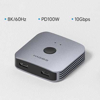 Hagibis USB-C Bidirectional Switch 8K 60Hz 10Gbps 100W
