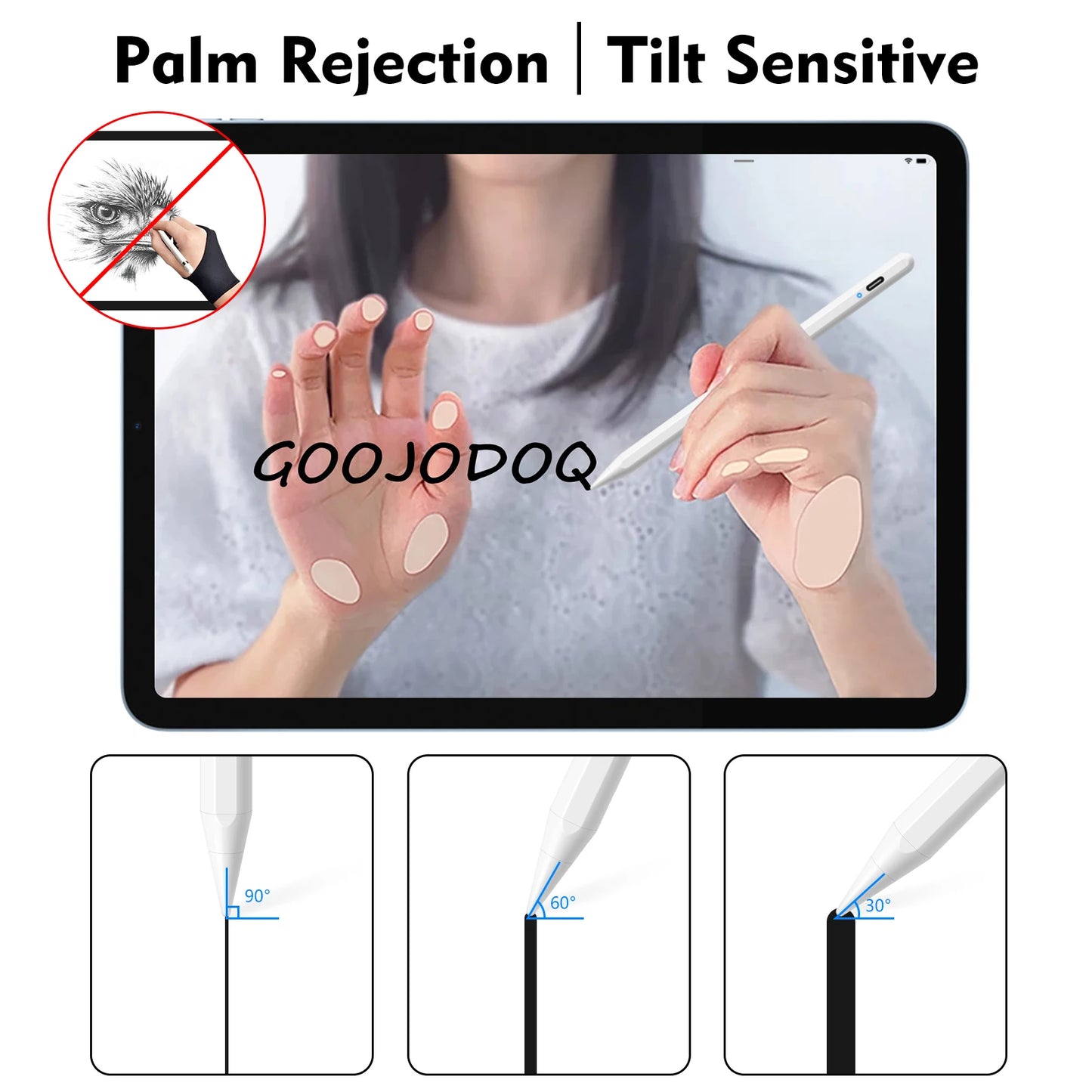 Apple Pencil Bluetooth for iPad 2018-2021 Goojodoq