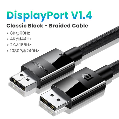 UGREEN DisplayPort 2.1 Cable 16K 80Gbps