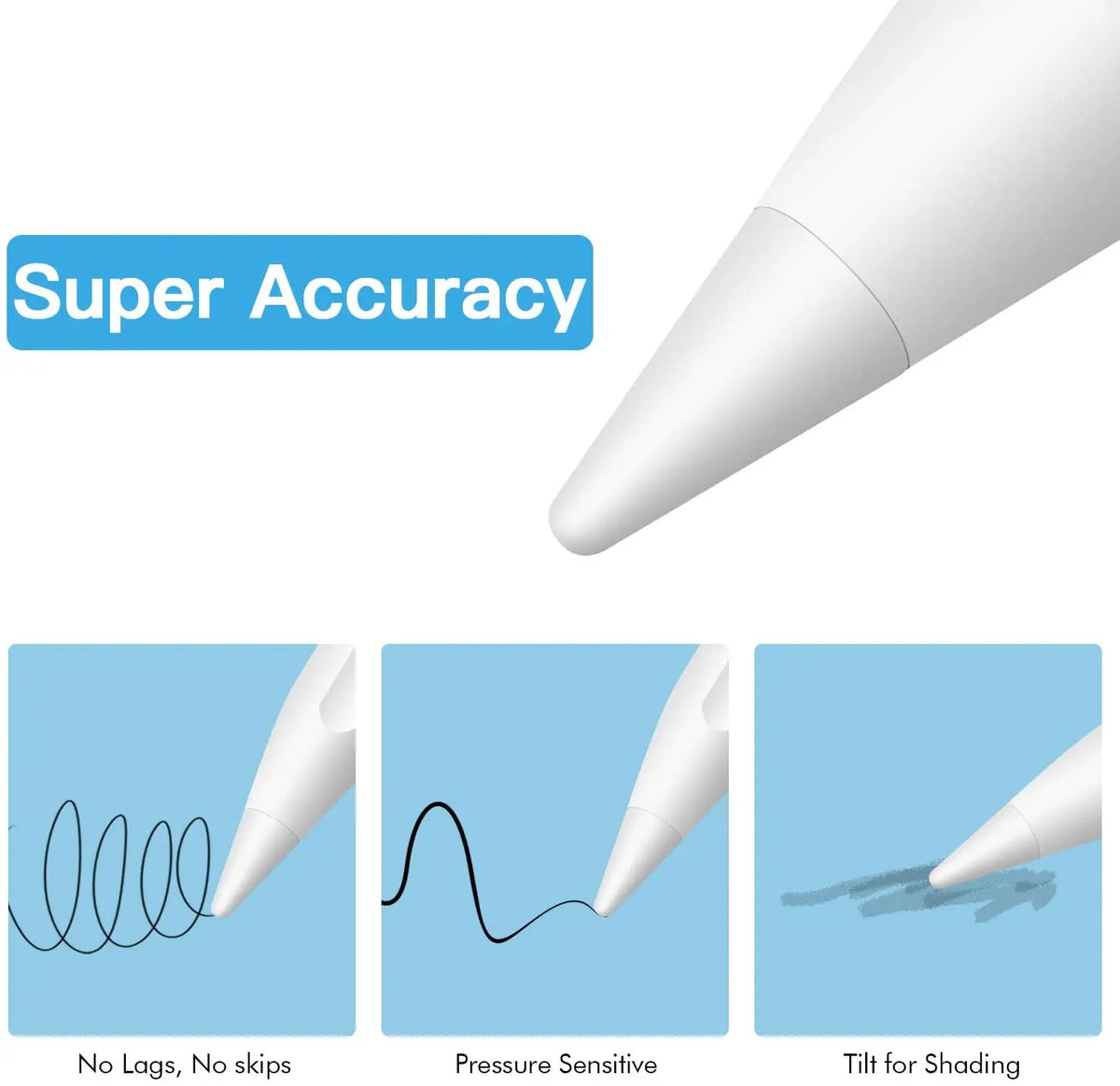 Goojodoq Tips for Apple Pencil 1st/2nd Generation