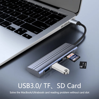 6 in 1 Hub USB C Multi Port Goojodoq
