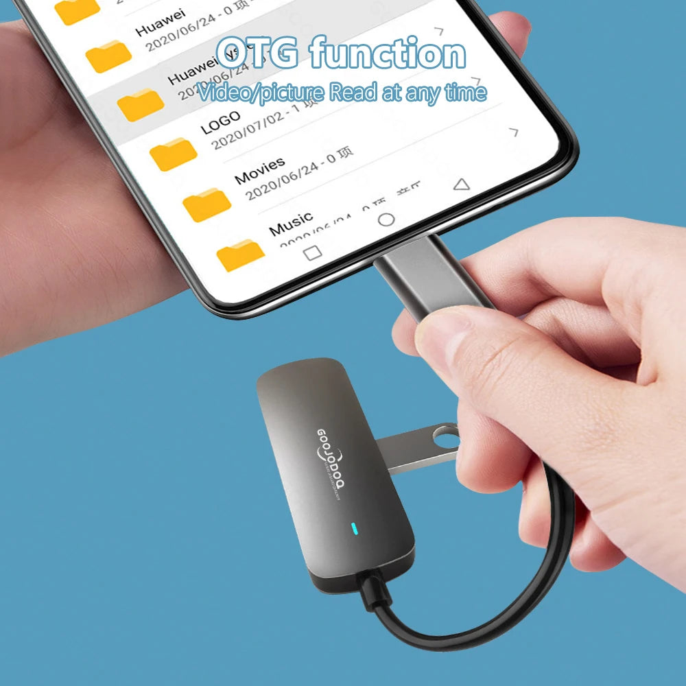 Goojodoq 4-in-1 USB C Hub HDMI USB