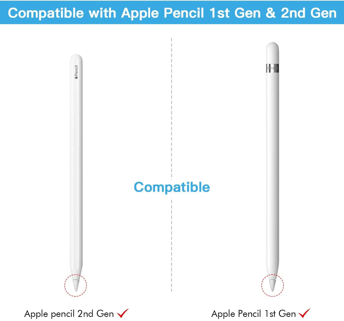 Goojodoq Tips for Apple Pencil 1st/2nd Generation