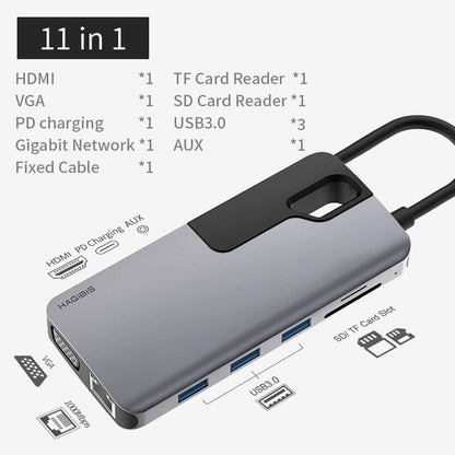 11 in 1 USB-C Hub Hagibis