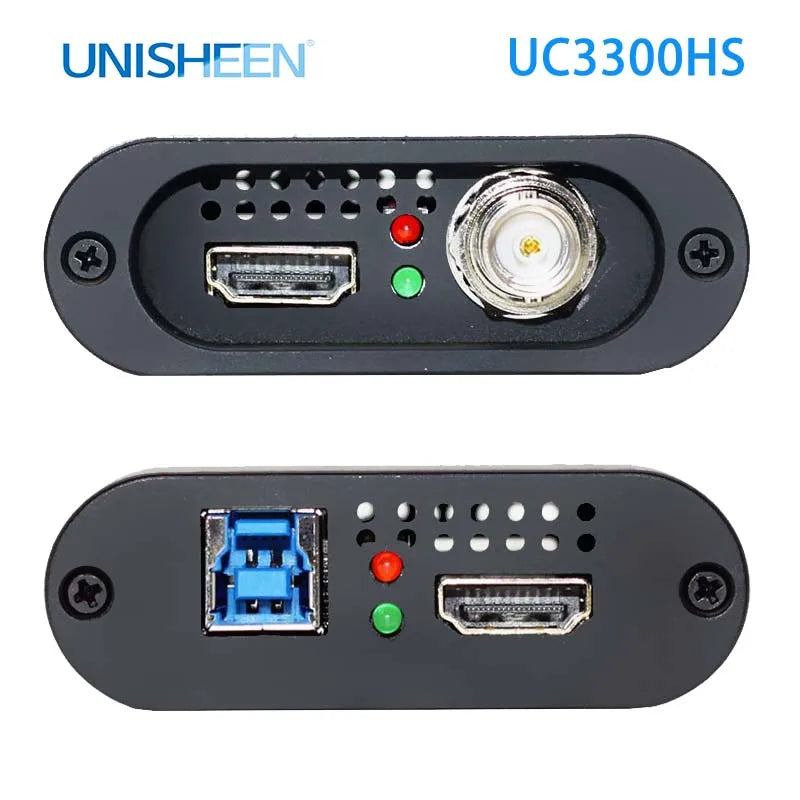 Two electronic modules with USB and HDMI ports on a white background, branded 'UNISHEEN'.