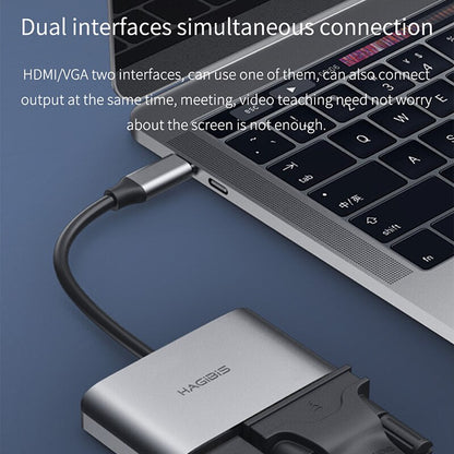 USB C to HDMI VGA Converter HAGIBIS