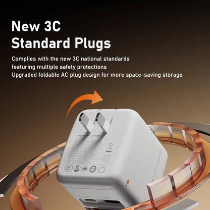 Hagibis 70W GaN Charger with Retractable USB-C Cable