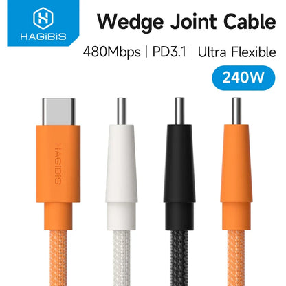 Hagibis USB-C to USB-C Wedge Cable PD 3.1 (240W)