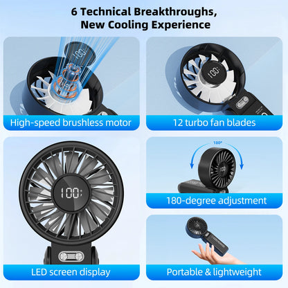 Portable Fan Adjustable 100 Speed Levels