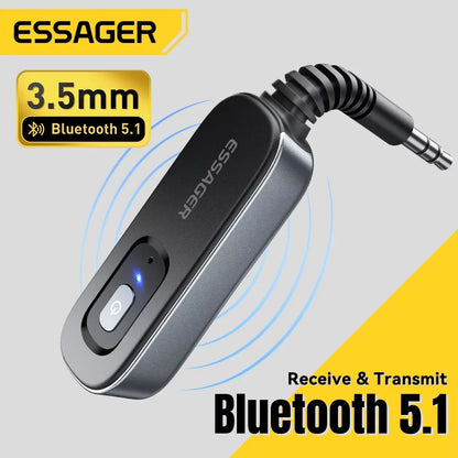 Essager Bluetooth 5.1 Transmitter & Receiver 3.5mm AUX