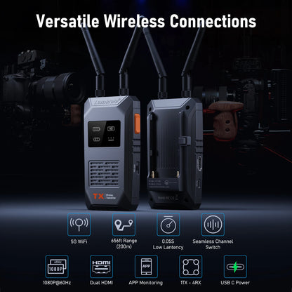 Lemorele R1100 Wireless HDMI Extender 1080P 60Hz 200m