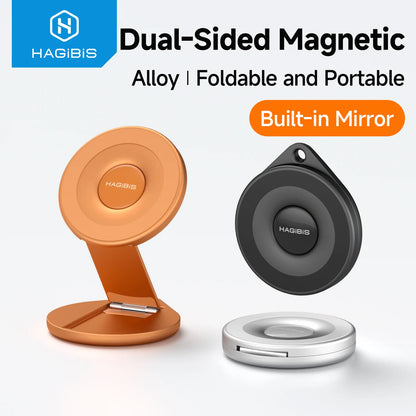 Hagibis Dual-Sided Magnetic MagSafe Phone Stand with Mirror