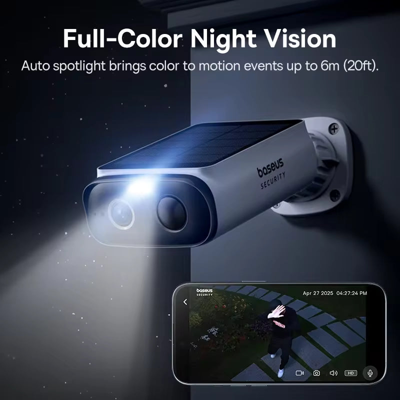 Baseus S1 Lite Solar 2K Security Cameras – 4-Pack
