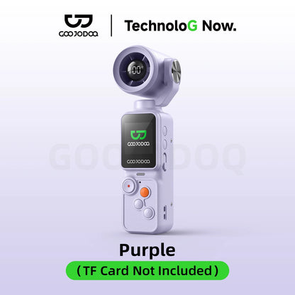 GOOJODOQ GFS025 Handheld Camera Fan with 180° Gimbal