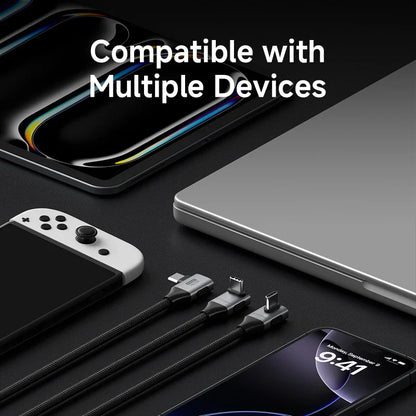 Hagibis USB4 USB-C Cable 80Gbps 240W Right Angle 8K
