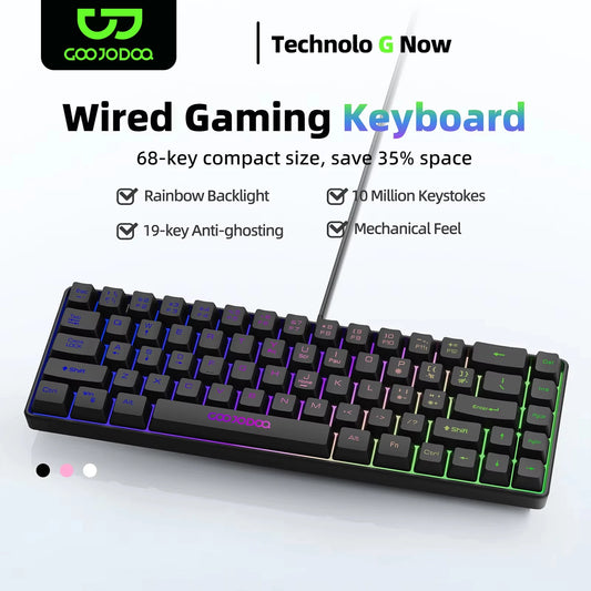 Goojodoq A1803 – Wired RGB Gaming Keyboard