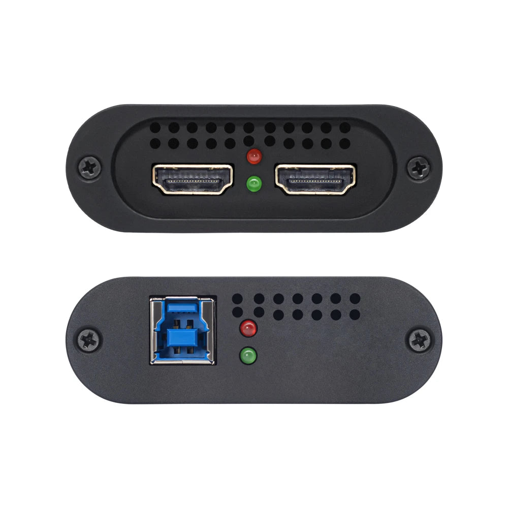 Two black electronic modules with different connectors on a white background