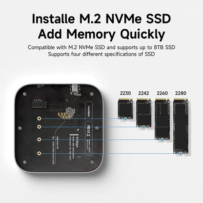 USB4 SSD Enclosure for Mac mini M4 Hagibis