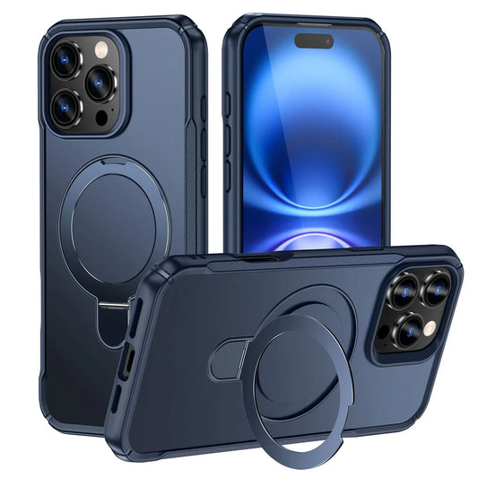 Foldable Stand MagSafe Case for iPhone – Wireless Charging Compatible