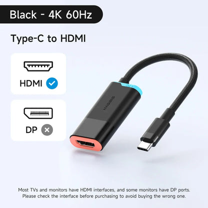 Hagibis USB-C to HDMI Adapter for Nintendo Switch 4K 60Hz HDR